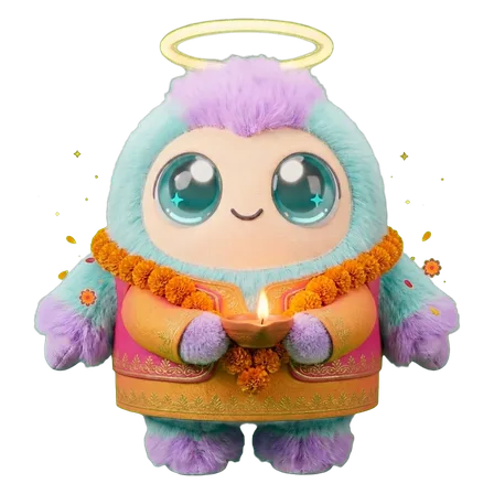 Mochi in a Diwali outfit